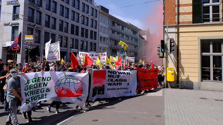 1. Mai Demo in Winterthur 2024.